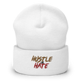 Hustle or Hate Beanie White