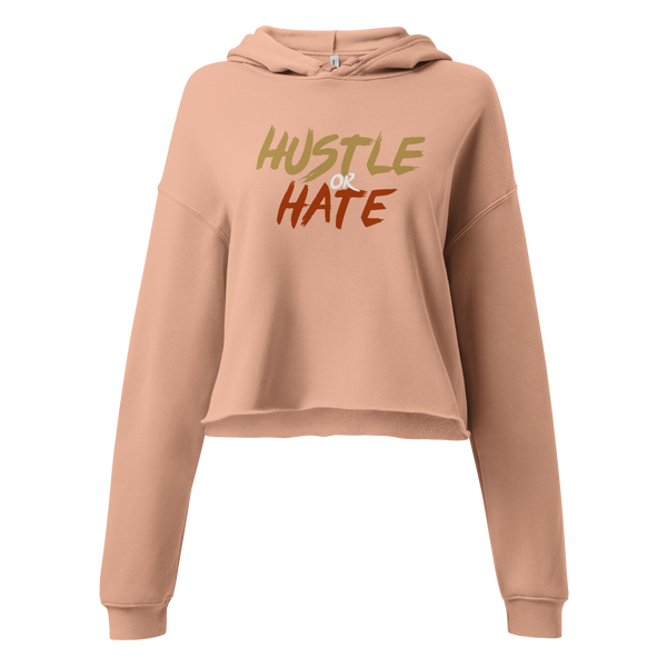 Hustle or Hate Crop Hoodie